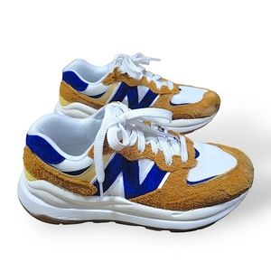 New Balance 57/40 Suede Navy/Tan/White Women's Sz 9 Mens 7.5
